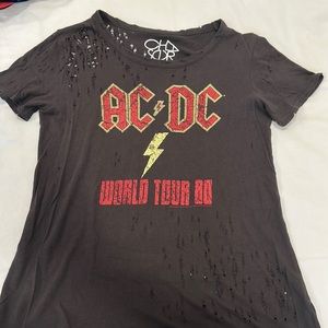 CHASER BRAND women’s AC/DC t shirt size small